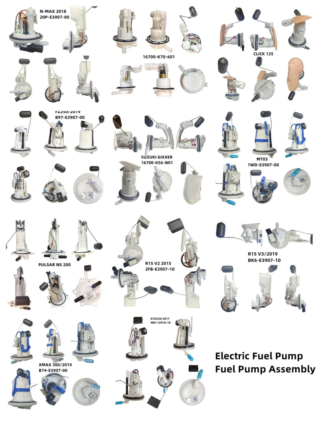 Motorcycle Parts Electric Fuel Pump / Fuel Pump Assembly Pulsar Ns200 Fi Jl 171856